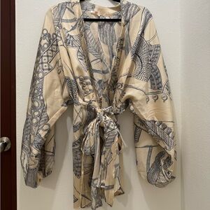 Patterned Beige Women's Jacket